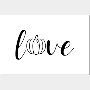 Love pumpkin Posters and Art